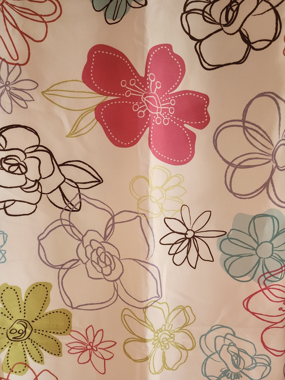 Vibrant Flower Shower Curtain